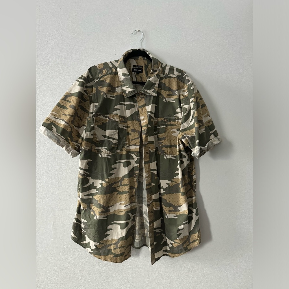 Brixton Mfg Relaxed Fit Button-Up Tee